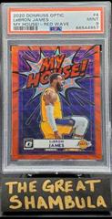 LeBron James [Red Wave] Basketball Cards 2020 Panini Donruss Optic My House Prices