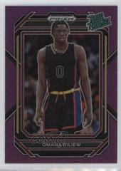Omaha Biliew [Purple] #1 Basketball Cards 2023 Panini Prizm Draft Picks Rated Prospect Prices
