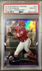 Victor Robles [Batting Purple Refractor] #52 Baseball Cards 2018 Bowman Chrome Prices