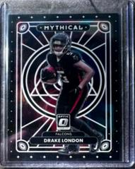 Drake London [Black Pandora] Football Cards 2022 Panini Donruss Optic Mythical Prices