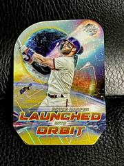 Bryce Harper [Gold Interstellar] #LIO-5 Baseball Cards 2023 Topps Cosmic Chrome Launched Into Orbit Prices