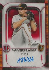Alexander Wells [Red] #TA-AWE Baseball Cards 2022 Topps Tribute Autographs Prices