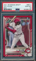Jay Allen [Red] #BD-11 Baseball Cards 2021 Bowman Draft Prices