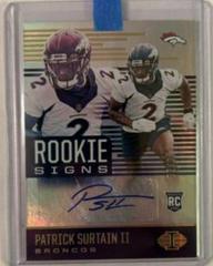 Patrick Surtain II [Gold] #RS-PS Football Cards 2021 Panini Illusions Rookie Signs Autographs Prices