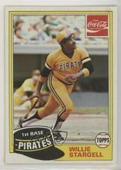Willie Stargell #10 Baseball Cards 1981 Coca Cola Prices