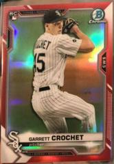 Garrett Crochet [Red Refractor] #63 Baseball Cards 2021 Bowman Chrome Prices