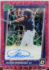 Jasson Dominguez #RPS-JD Baseball Cards 2021 Panini Donruss Optic Rated Prospect Signatures Prices