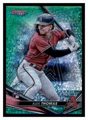 Alek Thomas [Green Mini Diamond] #22 Baseball Cards 2022 Bowman's Best Prices