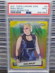 Rhea Ripley [Gold Refractor] #90 Wrestling Cards 2021 Topps Chrome WWE Prices