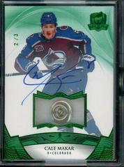 Cale Makar [Green Autograph Button] Hockey Cards 2020 Upper Deck The Cup Prices