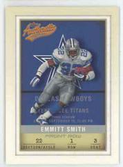 Emmitt Smith [Front Row] #35 Football Cards 2002 Fleer Authentix Prices