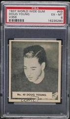 Doug Young Hockey Cards 1937 V356 World Wide Gum Prices