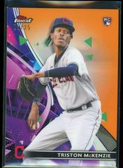 Triston McKenzie [Orange Refractor] #30 Baseball Cards 2021 Topps Finest Prices