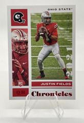 Justin Fields [Red] #2 Football Cards 2021 Panini Chronicles Draft Picks Prices