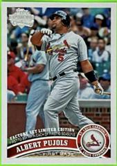Albert Pujols #547 Baseball Cards 2011 Topps Diamond Anniversary Factory Set Limited Edition Prices