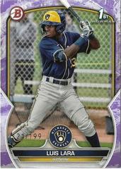 Luis Lara [Purple Pattern] #BP-100 Baseball Cards 2023 Bowman Paper Prospects Prices