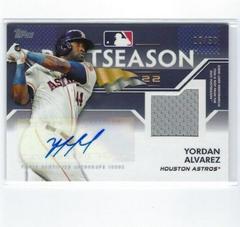 Yordan Alvarez Baseball Cards 2023 Topps Postseason Performance Autographs Prices