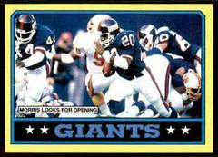 Giants Team [Joe Morris] #137 Football Cards 1986 Topps Prices