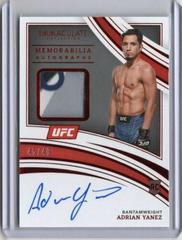 Adrian Yanez [Memorabilia Autograph Red] Ufc Cards 2022 Panini Immaculate UFC Prices