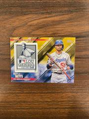 Mookie Betts [Gold] Baseball Cards 2022 Topps Update Special Event Patch Relics Prices