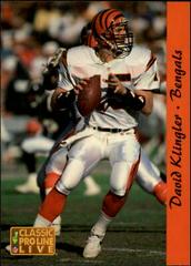 David Klingler Football Cards 1993 Pro Line Live Prices