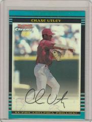 Chase Utley [Refractor] #241 Baseball Cards 2002 Bowman Chrome Prices