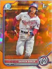Justice Thompson [Orange Sapphire] #BCP-59 Baseball Cards 2022 Bowman Chrome Prospects Prices