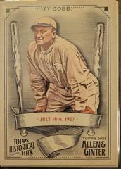 Ty Cobb #HH-18 Baseball Cards 2021 Topps Allen & Ginter Historic Hits Prices