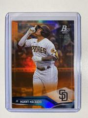 Manny Machado [Orange] #62 Baseball Cards 2021 Bowman Platinum Prices