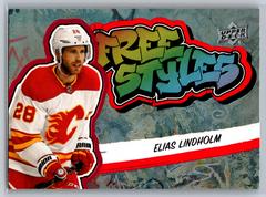 Elias Lindholm [Red] Hockey Cards 2022 Upper Deck Freestyles Prices