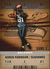 Koren Robinson #21 Football Cards 2003 Fleer Authentix Prices