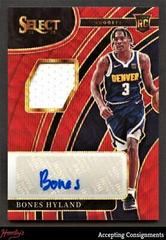 Bones Hyland [Red Wave] #RJ-BHY Basketball Cards 2021 Panini Select Rookie Jersey Autographs Prices