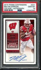 Melvin Gordon [Running Autograph] #201 Football Cards 2015 Panini Contenders Prices