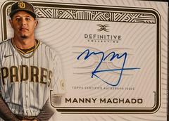 Manny Machado Baseball Cards 2023 Topps Definitive Autograph Collection Prices