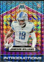Jameson Williams [Purple] #I-8 Football Cards 2022 Panini Mosaic Introductions Prices