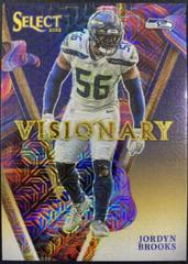 Jordyn Brooks [Gold] #VIS-17 Football Cards 2022 Panini Select Visionary Prices