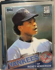 Rickey Henderson [1985 Reprint] Baseball Cards 2001 Topps Chrome Traded Prices