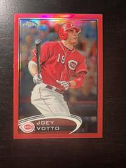 Joey Votto [Red Refractor] #40 Baseball Cards 2012 Topps Chrome Prices