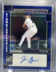 Joe Ryan [Blue] #SS-JR Baseball Cards 2022 Panini Donruss Signature Series Prices