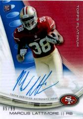 Marcus Lattimore [Blue Refractor] #A-ML Football Cards 2013 Topps Platinum Autograph Prices