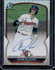Chase DeLauter Baseball Cards 2023 Bowman Chrome Prospect Mega Box Autographs Prices