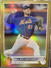 Max Scherzer [Gold Foil] #US1 Baseball Cards 2022 Topps Update Prices