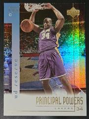 Shaquille O'Neal #PP1 Basketball Cards 2000 Upper Deck Reserve Principal Powers Prices