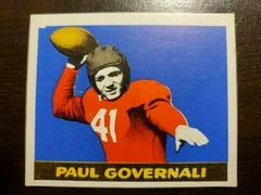 Paul Governali [Darker Brown Helmet] Football Cards 1948 Leaf Prices
