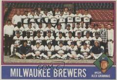 Brewers Team #606 Baseball Cards 1976 O Pee Chee Prices