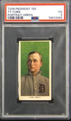Ty Cobb [Green Background] #NNO Baseball Cards 1909 T206 Piedmont 150 Prices