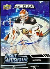 Lukas Dostal #HA-30 Hockey Cards 2022 Upper Deck Credentials Highly Anticipated Autograph Prices