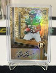 Breece Hall #GDA-BHA Football Cards 2022 Panini Gold Standard Golden Debuts Autographs Prices