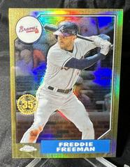 Freddie Freeman [Gold] #87BC-11 Baseball Cards 2022 Topps Chrome 1987 Prices