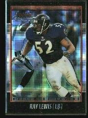 Ray Lewis [Xfractor] #43 Football Cards 2001 Bowman Chrome Prices